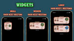 Your next meeting on your phone's widgets